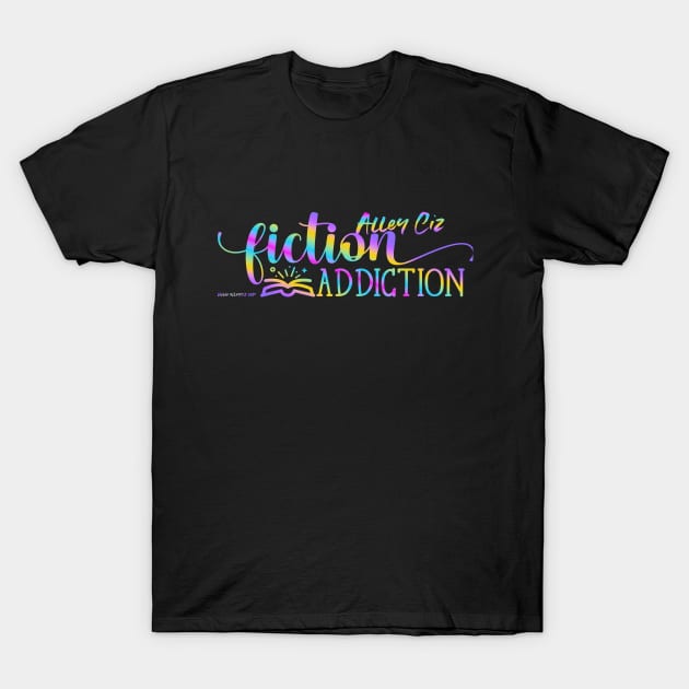 Alley Ciz Fiction Addiction Gradient T-Shirt by Alley Ciz